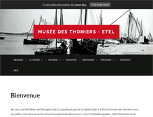 Tablet Screenshot of museedesthoniers.fr